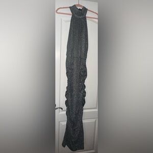 SHEIN Glittery Black Halter Top